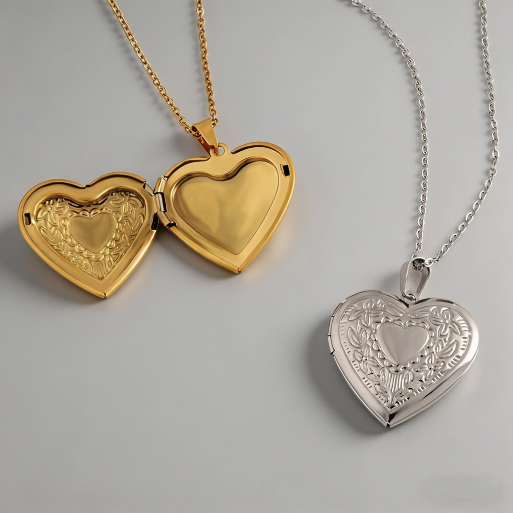 Heart Locket Photo Frame Stain - Shopdayla Wholesale - #6402
