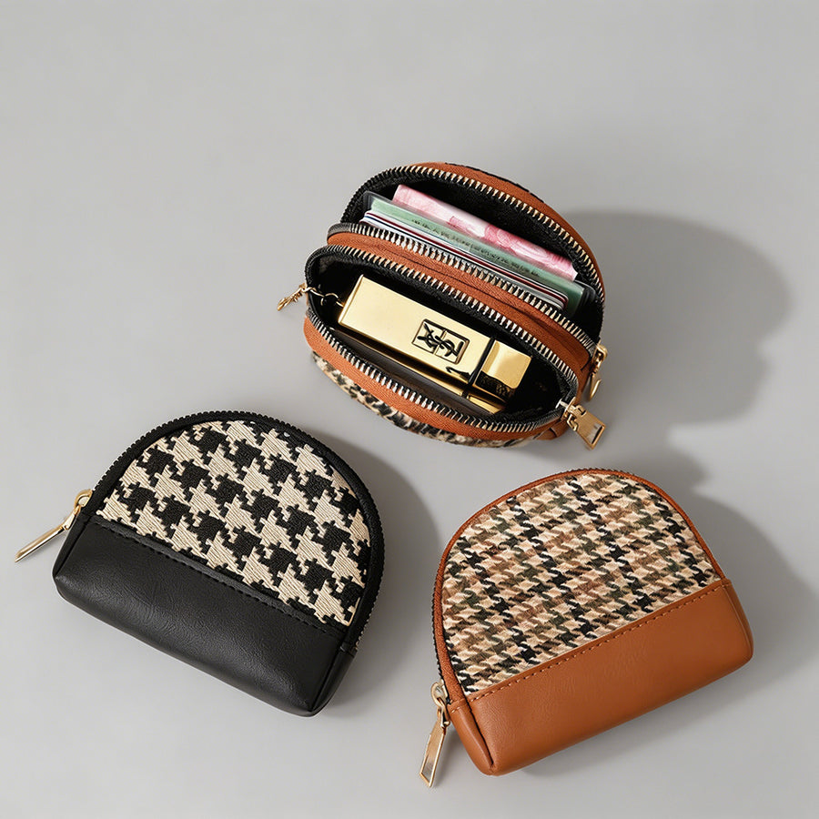 Elegant Plaid Mini Pouch - Shopdayla Wholesale - #3026