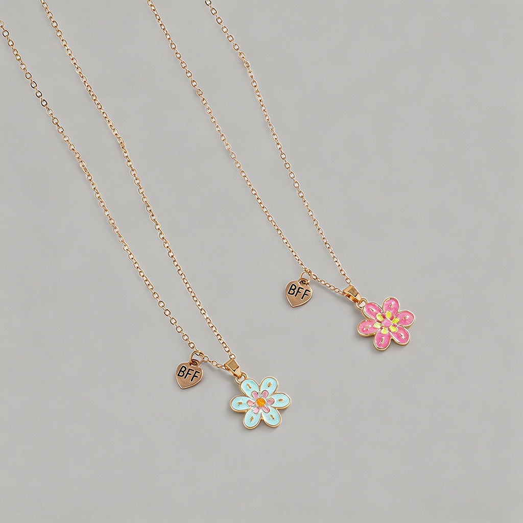 Flower Pendant BFF Friendship - Shopdayla Wholesale - #1794