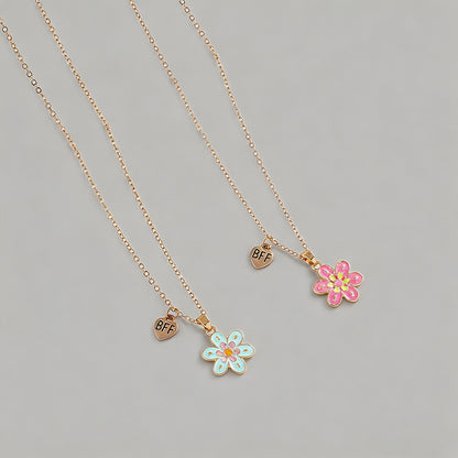 Flower Pendant BFF Friendship - Shopdayla Wholesale - #1794