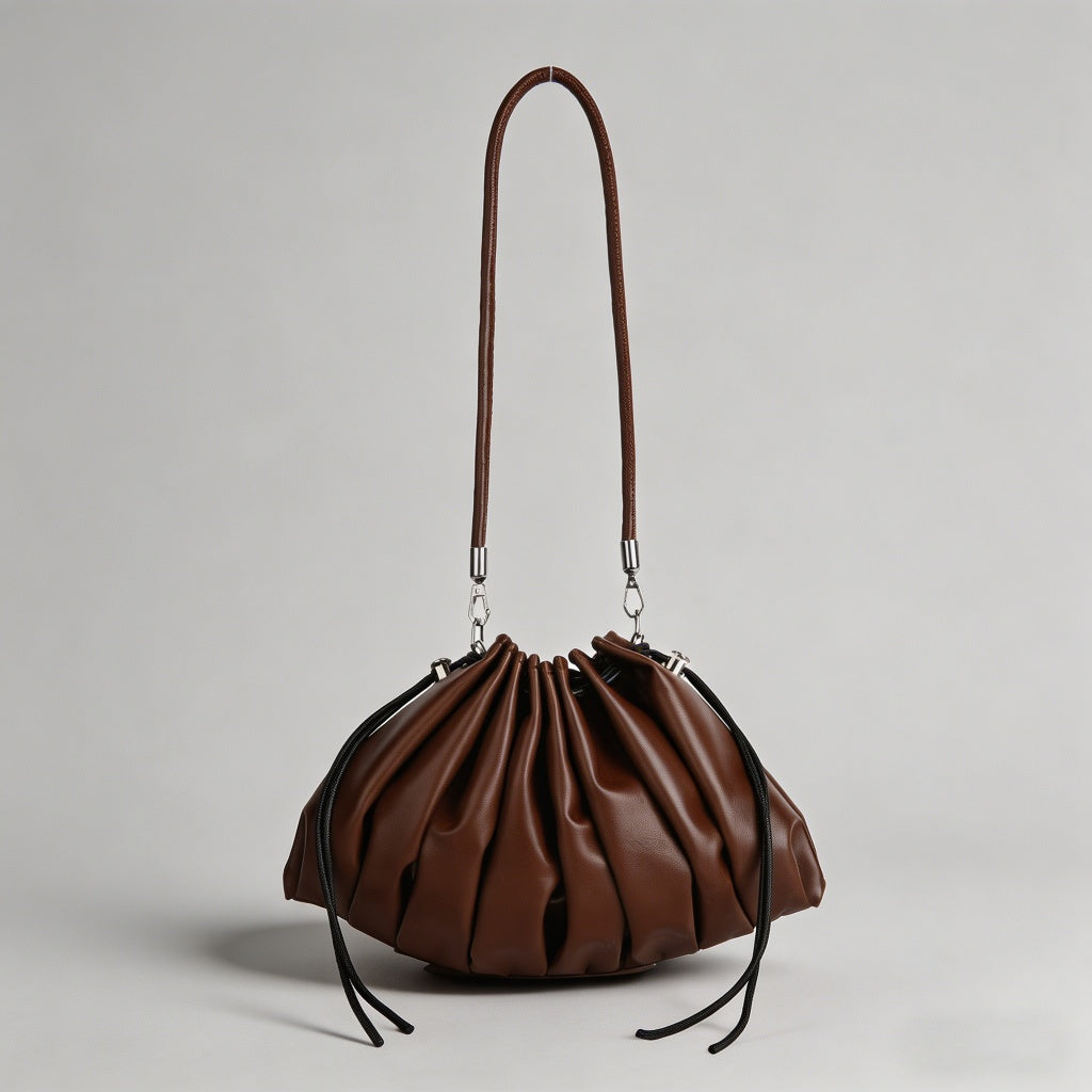 Ruched Drawstring Cloud Dumpli - Shopdayla Wholesale - #8738