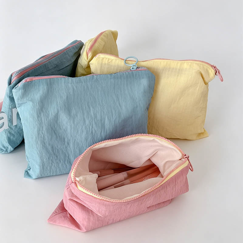 Grid‑Pattern Zipper Storage Po - Shopdayla Wholesale - #5266