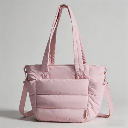 Quilted Multi-Pocket Tote Bag - Shopdayla Wholesale - #1090