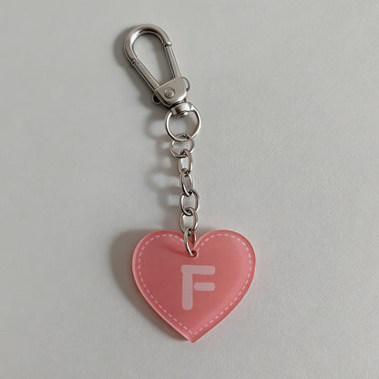 Pink Heart Acrylic Letter Keyc - Shopdayla Wholesale - #9826