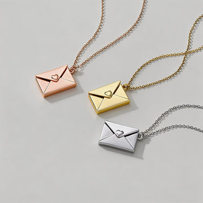 Love You Envelope Locket Penda - Shopdayla Wholesale - #8434