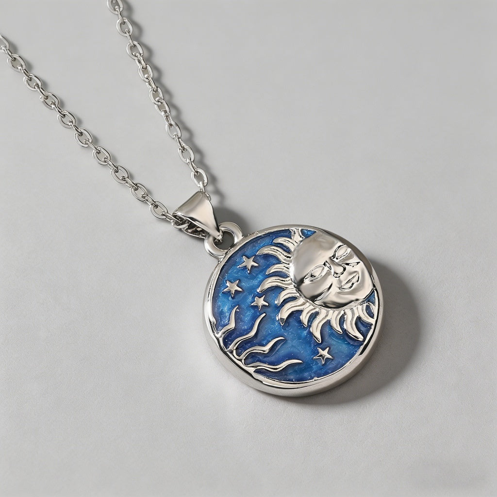 Celestial Sun Moon Star Enamel - Shopdayla Wholesale - #4178
