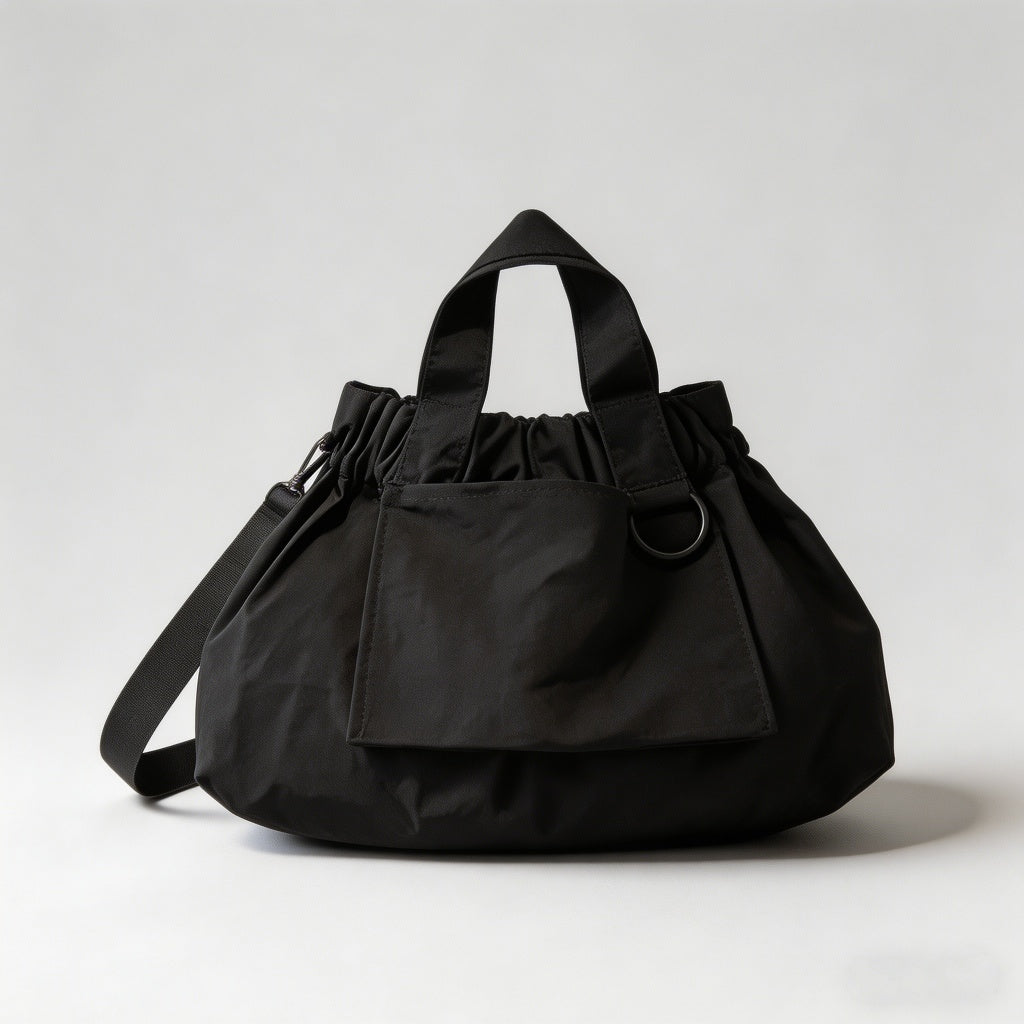 Ruched Nylon Hobo Shoulder Bag - Shopdayla Wholesale - #2930
