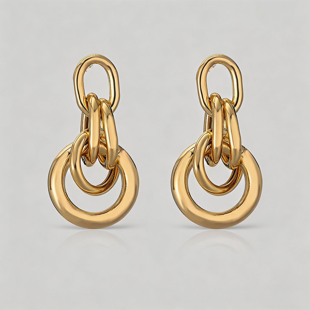 Interlocking Chain Link Drop E - Shopdayla Wholesale - #3378