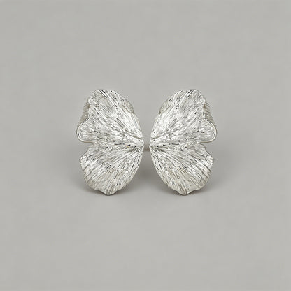 Textured Ginkgo Leaf Statement - Shopdayla Wholesale - #2290