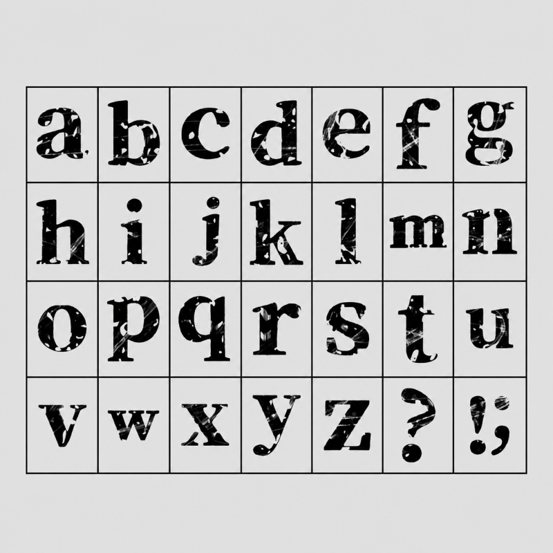 Vintage Number & Letter Wooden - Shopdayla Wholesale - #4514