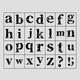 Lowercase letter / One Size