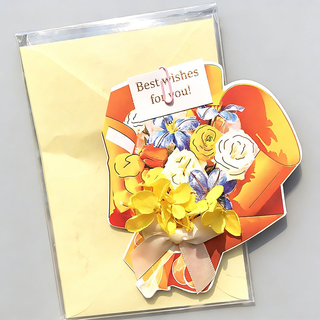 3D Flower Bouquet Pop-Up Greet - Shopdayla Wholesale - #3250