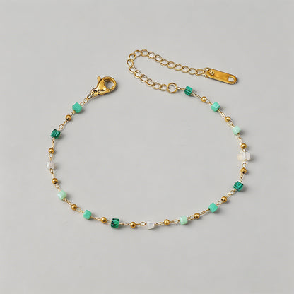 Vibrant Multicolor Cube Beaded - Shopdayla Wholesale - #2370