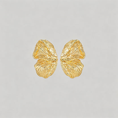 Textured Ginkgo Leaf Statement - Shopdayla Wholesale - #9522