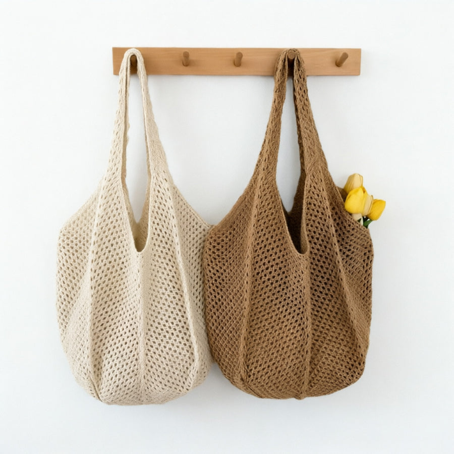 Handmade Crochet Mesh Tote - Shopdayla Wholesale - #0146