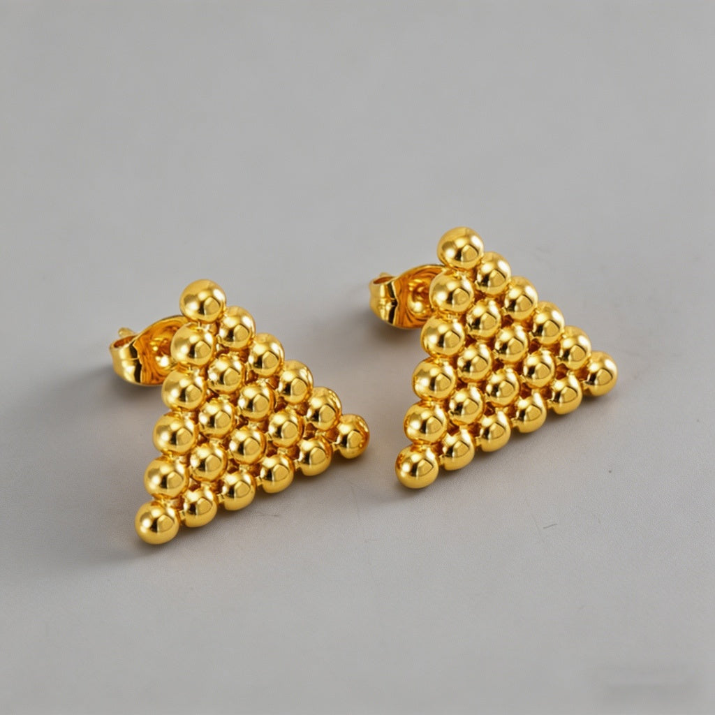 Geometric Beaded 18K Gold Plat - Shopdayla Wholesale - #2226