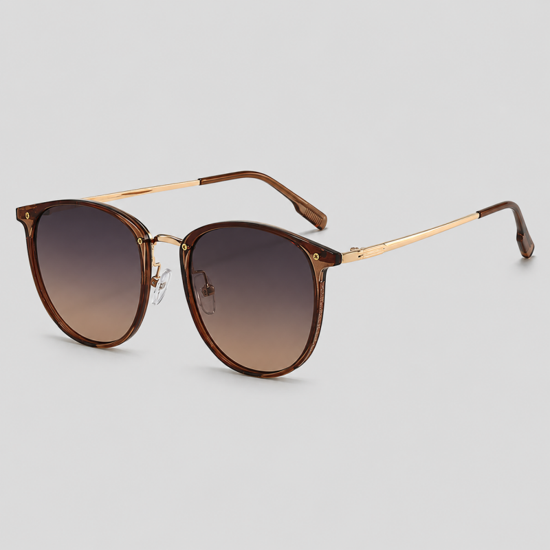 Retro Oval Metal Frame Sunglas - Shopdayla Wholesale - #9858