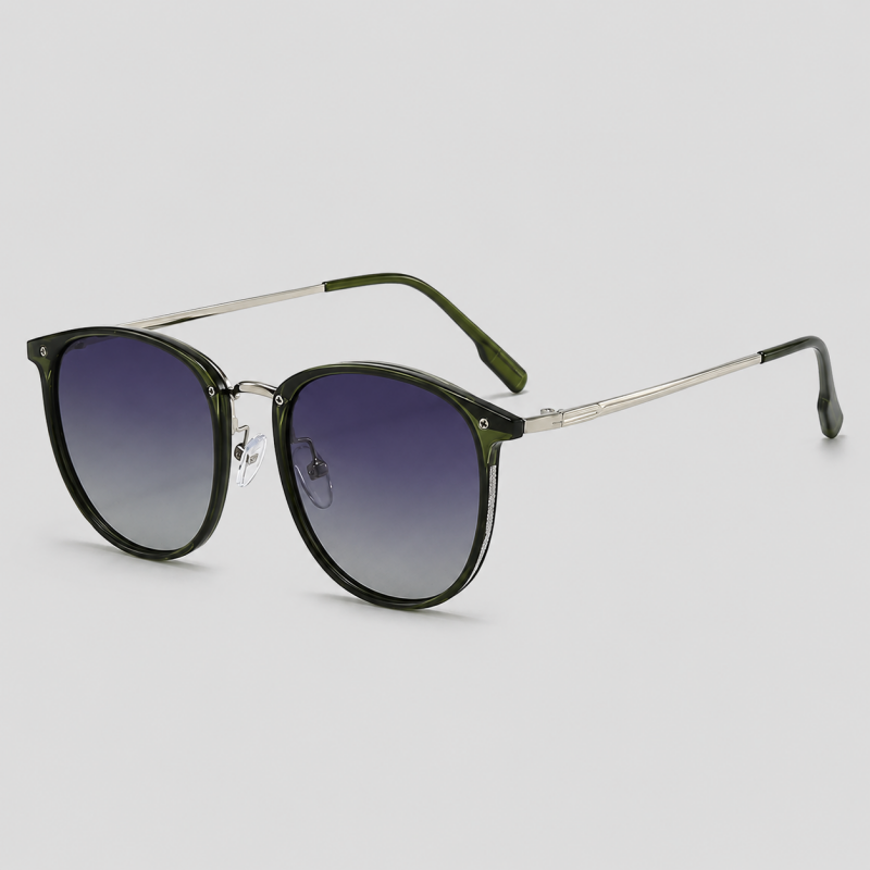 Retro Oval Metal Frame Sunglas - Shopdayla Wholesale - #5394