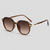 Transparent Brown Frame/Top Grey Bottom Brown Lens / One Size