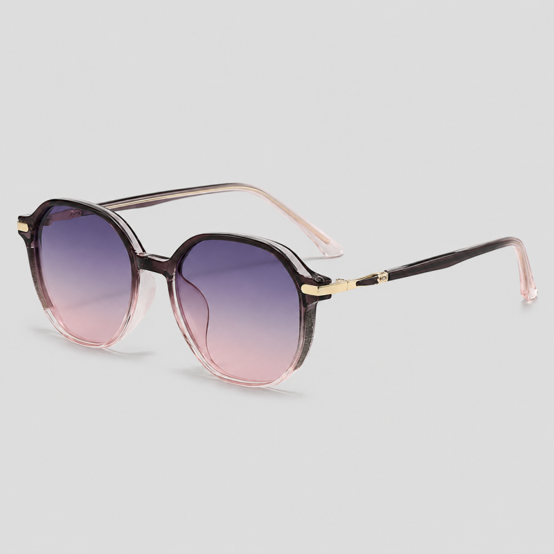 Retro Gradient Metal Frame Sun - Shopdayla Wholesale - #6946