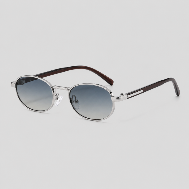 Retro Oval Metal Frame Sunglas - Shopdayla Wholesale - #6706