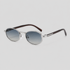 Silver Frame/Green-Brown Lens / One Size