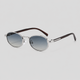 Silver Frame/Green-Brown Lens / One Size