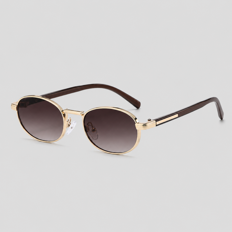 Retro Oval Metal Frame Sunglas - Shopdayla Wholesale - #1170