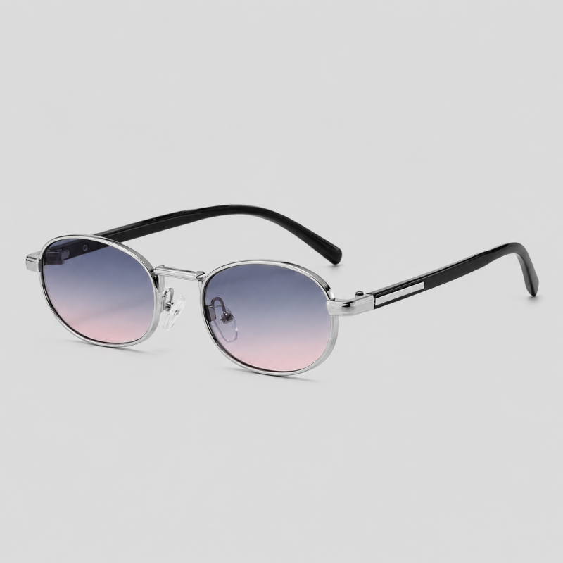 Retro Oval Metal Frame Sunglas - Shopdayla Wholesale - #5634