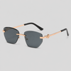 Gold Frame/Black-Grey Lens / One Size