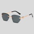 Retro Rimless Metal Frame Sung - Shopdayla Wholesale - #6882