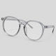Transparent Grey Frame/Blue Light Blocking Lens / One Size