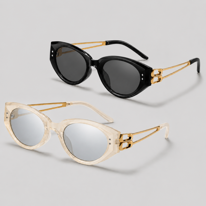 Retro Cat-Eye PC Alloy Sunglas - Shopdayla Wholesale - #3282