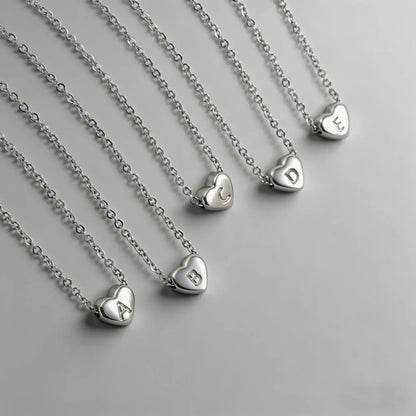 26 Letters Heart Initial Neckl - Shopdayla Wholesale - #7154