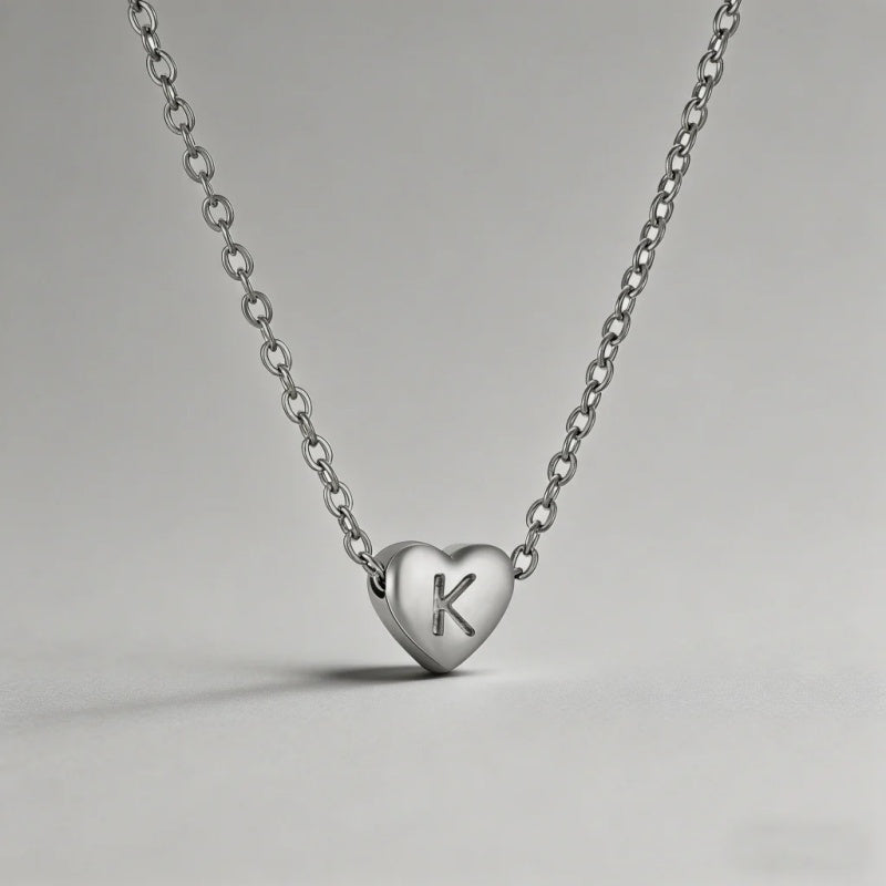 26 Letters Heart Initial Neckl - Shopdayla Wholesale - #2690