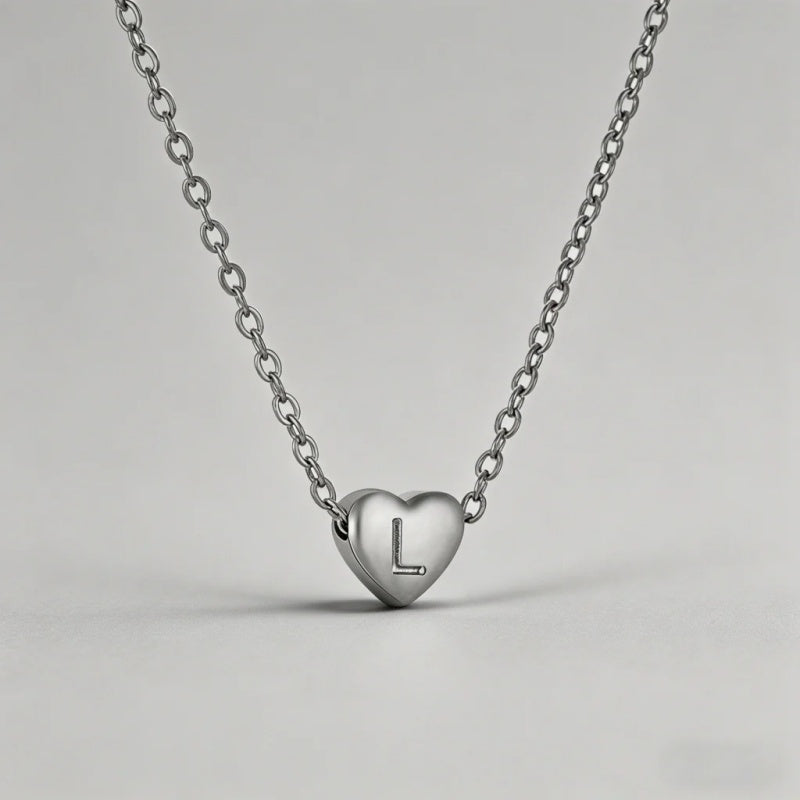 26 Letters Heart Initial Neckl - Shopdayla Wholesale - #5458