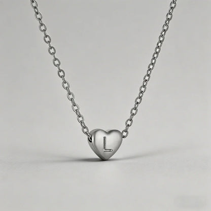 26 Letters Heart Initial Neckl - Shopdayla Wholesale - #5458