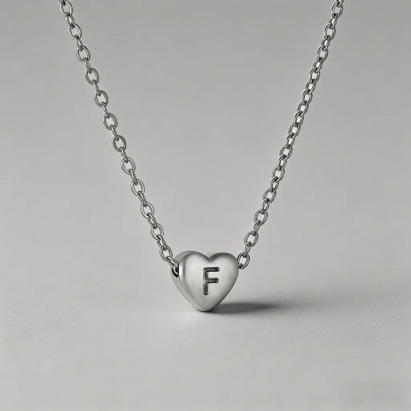 26 Letters Heart Initial Neckl - Shopdayla Wholesale - #8226