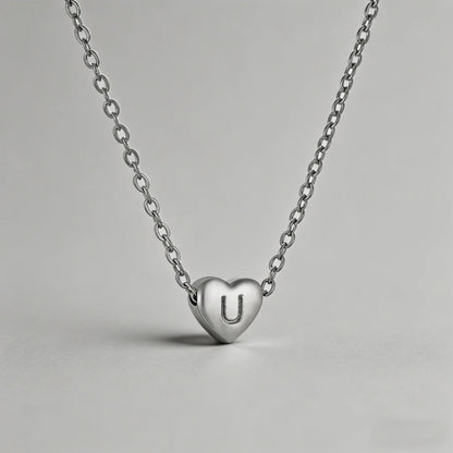 26 Letters Heart Initial Neckl - Shopdayla Wholesale - #3762