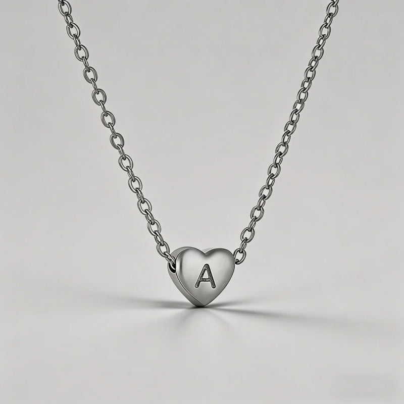26 Letters Heart Initial Neckl - Shopdayla Wholesale - #4834
