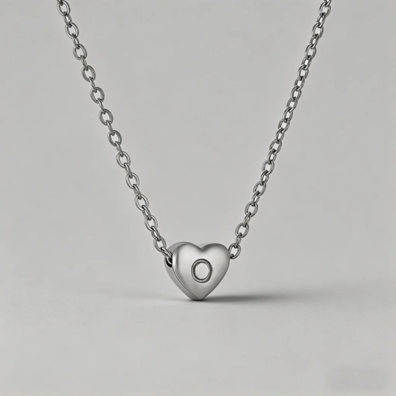 26 Letters Heart Initial Neckl - Shopdayla Wholesale - #7602