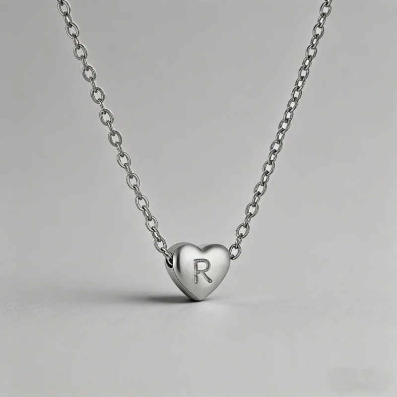 26 Letters Heart Initial Neckl - Shopdayla Wholesale - #0370