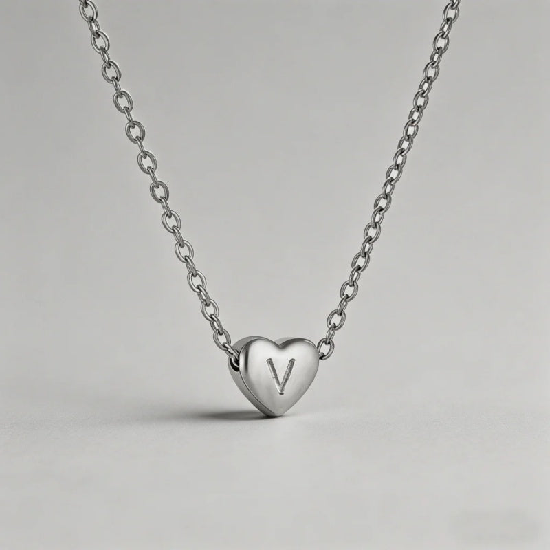 26 Letters Heart Initial Neckl - Shopdayla Wholesale - #3138