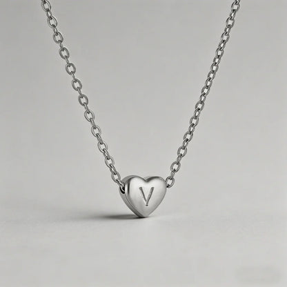 26 Letters Heart Initial Neckl - Shopdayla Wholesale - #3138