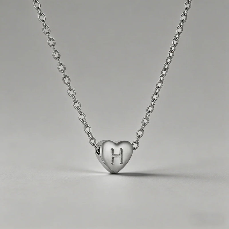 26 Letters Heart Initial Neckl - Shopdayla Wholesale - #5906