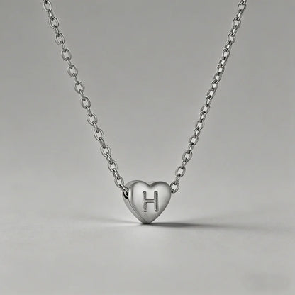26 Letters Heart Initial Neckl - Shopdayla Wholesale - #5906