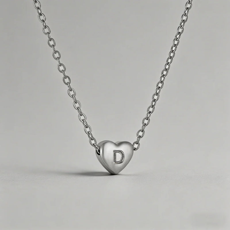 26 Letters Heart Initial Neckl - Shopdayla Wholesale - #8674