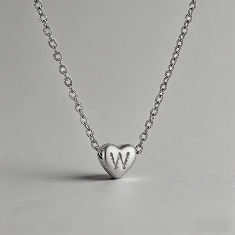 26 Letters Heart Initial Neckl - Shopdayla Wholesale - #4210