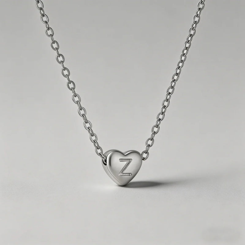 26 Letters Heart Initial Neckl - Shopdayla Wholesale - #9746