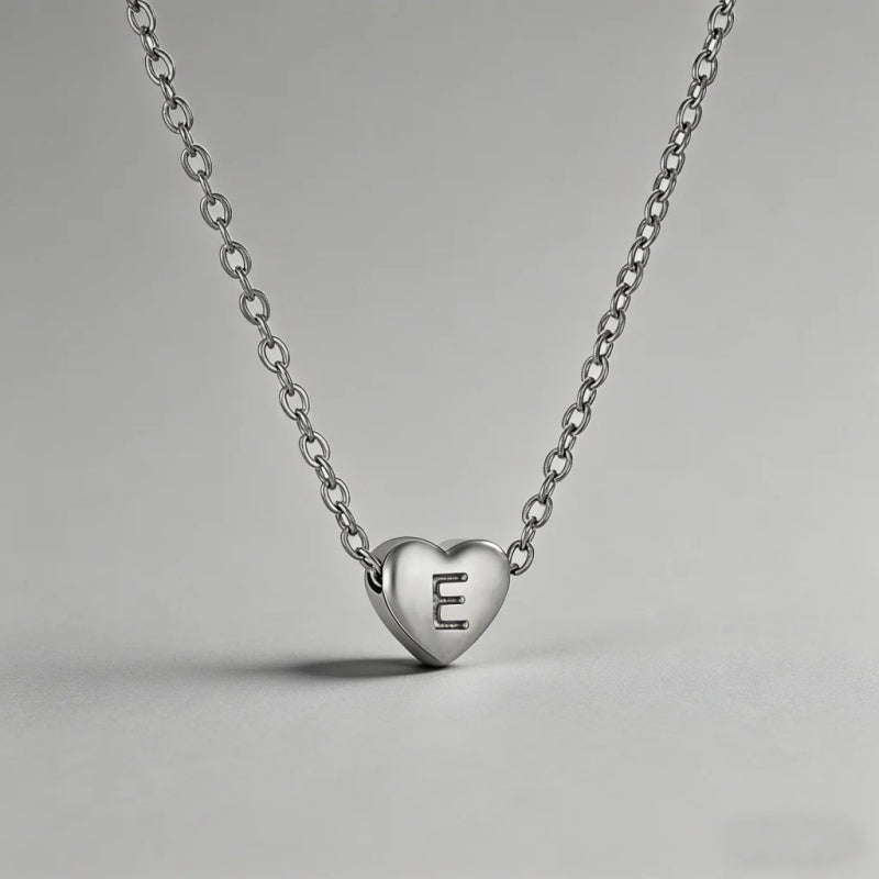 26 Letters Heart Initial Neckl - Shopdayla Wholesale - #2514